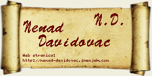 Nenad Davidovac vizit kartica